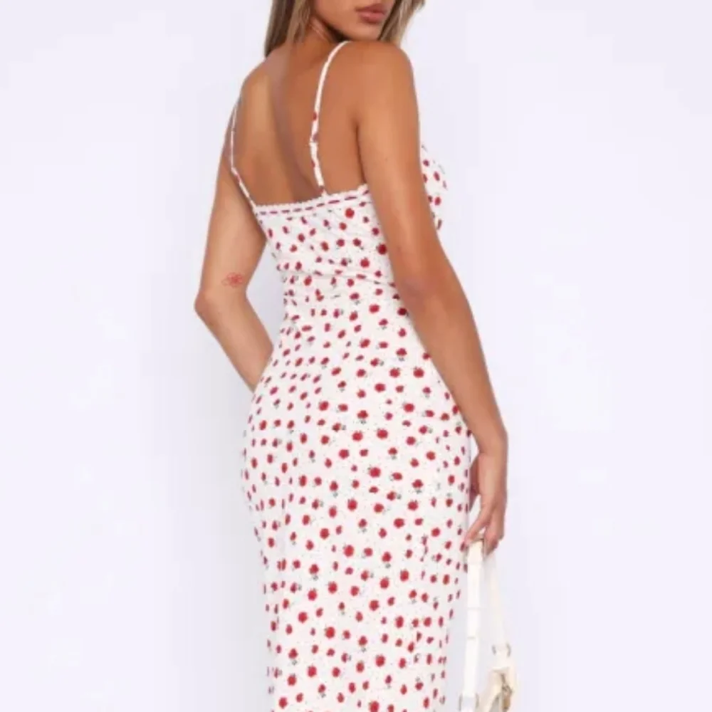 NWOT White Fox Boutique Making Decisions Maxi Dress - Poppy Spritz, size Small - Picture 4 of 7